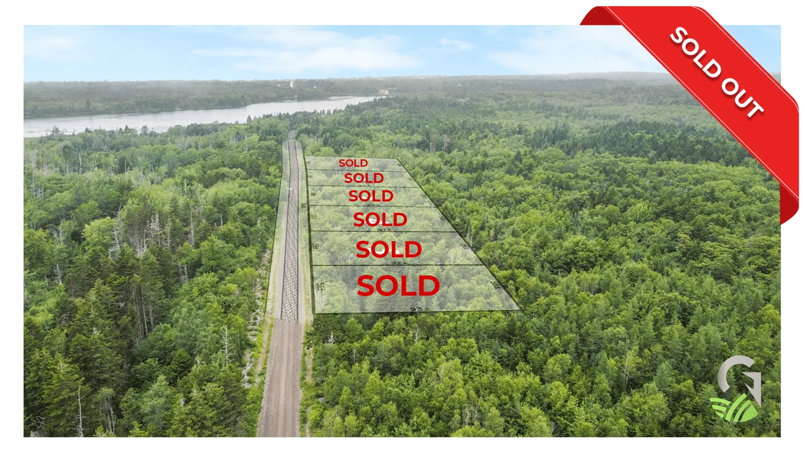 A view of the estate from above