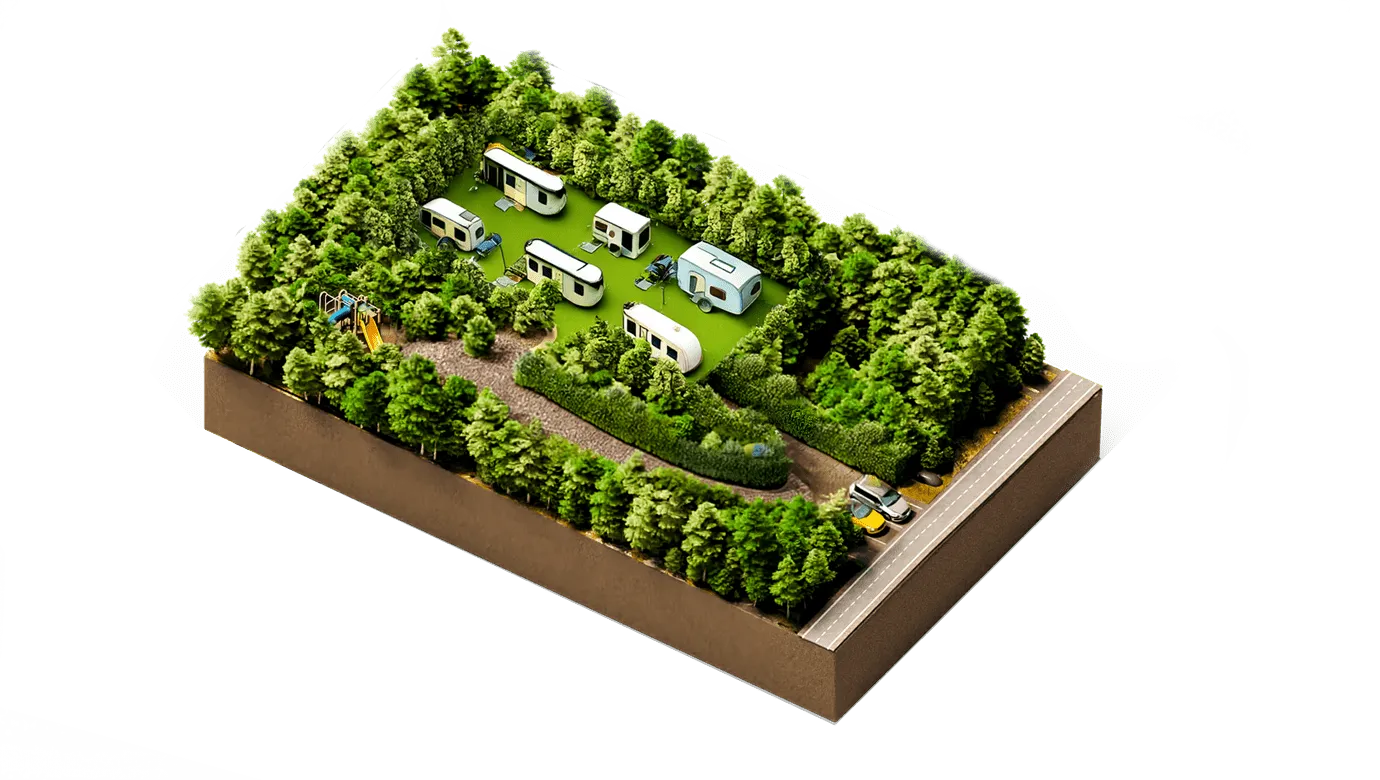 3D rendering of RV Park